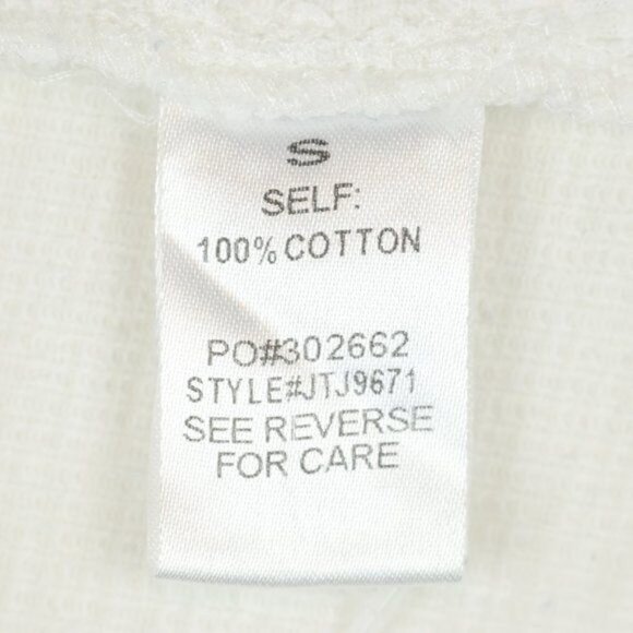 Promesa Ready Set Women’s Small White V-Neck Short Sleeve Knit Popover Blouse - Picture 7 of 8